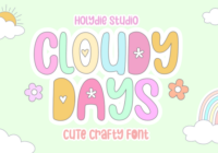 Cloudy Days Font - Featured Image