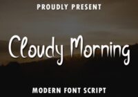 Cloudy Morning Font - Featured Image