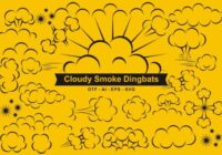 Cloudy Smoke Font - Featured Image