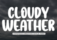 Cloudy Weather Font - Featured Image