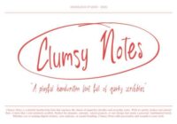 Clumsy Notes Font - Featured Image