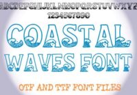 Coastal Waves Font - Featured Image