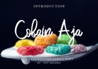 Cobain Aja Font - Featured Image