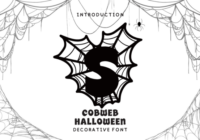 Cobweb Halloween Font - Featured Image