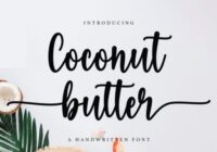 Coconut Butter Font - Featured Image