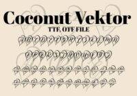Coconut Vector Font - Featured Image