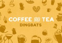 Coffee & Tea Dingbat Font - Featured Image