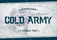 Cold Army Font - Featured Image