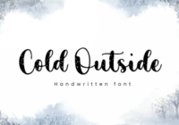Cold Outside Font - Featured Image
