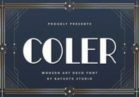 Coler Art Deco Font - Featured Image
