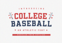 College Baseball Font - Featured Image