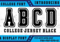 College Jersey Black Font - Featured Image