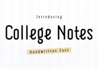 College Notes Font - Featured Image