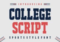 College Script Font - Featured Image