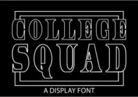 College Squad Font - Featured Image