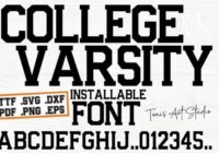 College Varsity Font - Featured Image