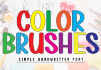 Color Brushes Font - Featured Image