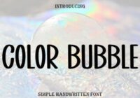 Color Bubble Font - Featured Image