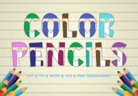 Color Pencils Font - Featured Image