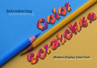 Color Scratches Font - Featured Image