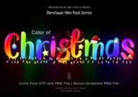Color of Christmas Font - Featured Image