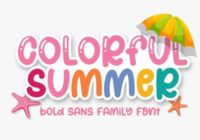 Colorful Summer Font - Featured Image