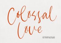 Colossal Love Font - Featured Image