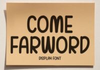 Come Farword Font - Featured Image