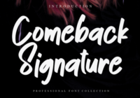 Comeback Signature Font - Featured Image