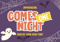 Comes One Night Font - Featured Image