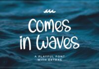 Comes in Waves Font - Featured Image