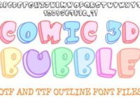 Comic 3d Bubble Font - Featured Image