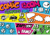 Comic Boom Element Font - Featured Image
