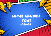 Comic Crunch Font - Featured Image