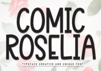 Comic Roselia Font - Featured Image