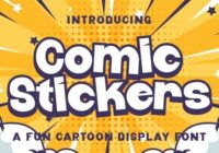 Comic Stickers Font - Featured Image