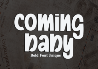 Coming Baby Font - Featured Image
