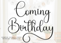 Coming Birthday Font - Featured Image