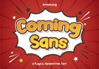 Coming Sans Font - Featured Image