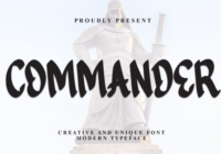 Commander Font - Featured Image