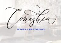 Coneshia Font - Featured Image
