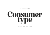 Consumer Type Font - Featured Image