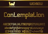 Contemplation Font - Featured Image