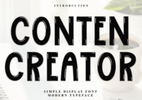 Conten Creator Font - Featured Image