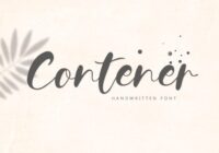 Contener Font - Featured Image