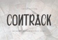 Contrack Font - Featured Image