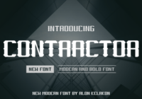 Contractor Font - Featured Image