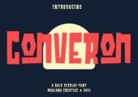 Converon Cubical Font - Featured Image