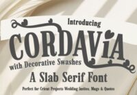 Cordavia Bold Swash Font - Featured Image