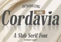 Cordavia Italic Font - Featured Image
